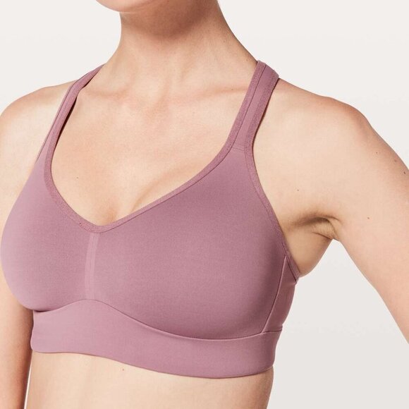 Lululemon Speed Up Bra- Figue- Moulded Cup High Support Sports Bra- Size Medium - Picture 2 of 10